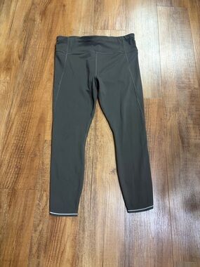 Athleta brown cropped leggings size large